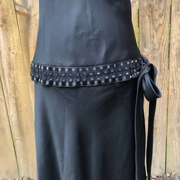 Anne Klein | Dresses | Anne Klein Silk Dress Embellished Black NWOT - Picture 7 of 9